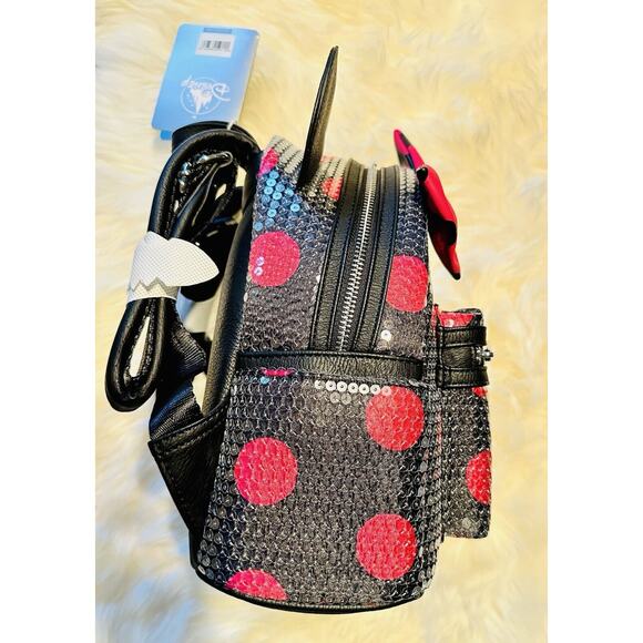 *NEW LE*Loungefly Disney Parks Exclusive Mickey Mouse Polka Dot Mini Backpack - Picture 3 of 6